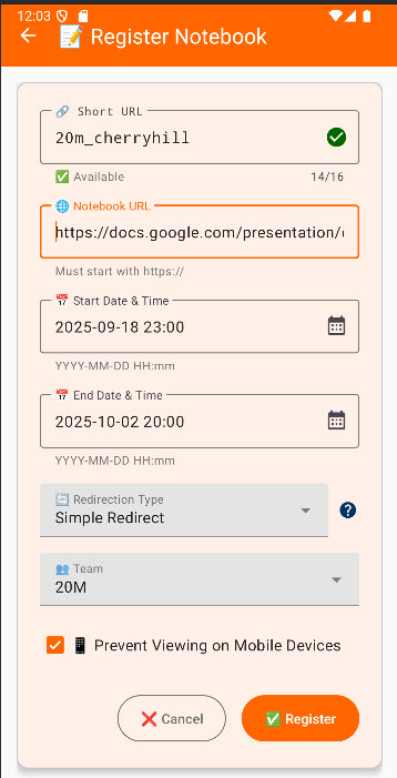 notebook-registration